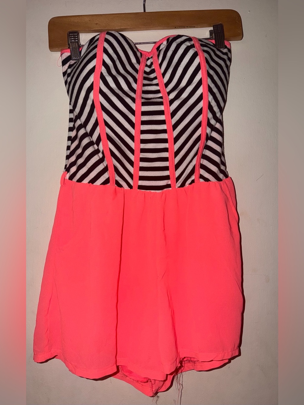 Toxik3 Neon Strapless Romper